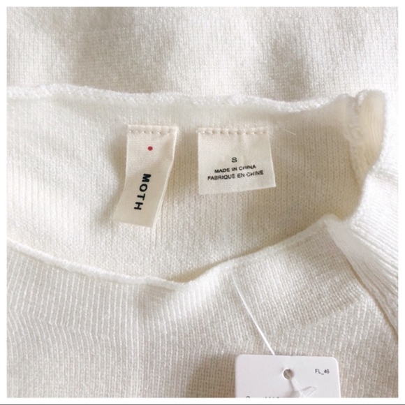 NWT Anthro Moth Ruffle Sleeve Sweater Tunic Dress - Picture 6 of 8